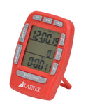 Red Digital LCD 3 Channel Timer - Side View